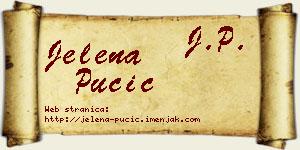 Jelena Pučić vizit kartica